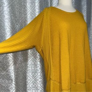Stay Warm and Stylish with Time and True's Mustard Thermal Top -